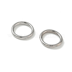 304ステンレススチールリンクリング  イレギュラーラウンドリング  変色しない  ステンレス鋼色  8x1mm  内径：5.6mm&nbsp;STAS-H235-10D-P