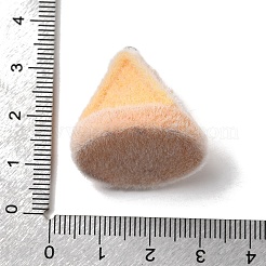 クリスマスフロッキー不透明樹脂ペンダント  プラチナトーンの鉄ループ付き  ハウス  25.5x25x26mm  穴：2mm&nbsp;RESI-F062-04F