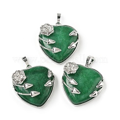 Natural & Synthetic Mixed Stone Heart Pendants&nbsp;G-S391-01