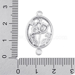 Brass Pave Clear Cubic Zirconia Connector Charms&nbsp;KK-Z066-10P