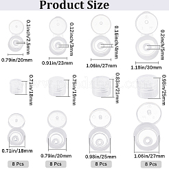 32Pcs 4 Styles Plastic Bottle Caps&nbsp;FIND-GF0008-56B