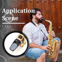 4 Styles Food Grade Silicone Saxophone & Clarinet Mouthpiece Cushions&nbsp;AJEW-NB0006-31
