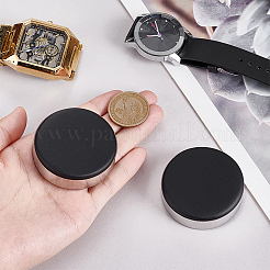 合成皮革の腕時計クッション  修復ツール  時計アクセサリー  フラットラウンド  ブラック  51x16mm&nbsp;AJEW-WH0270-920A