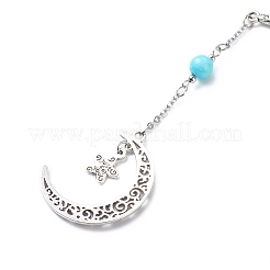 Tibetan Style Alloy Hook Bookmarks&nbsp;AJEW-JK00194