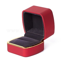 Square Plastic Jewelry Ring Boxes&nbsp;OBOX-F005-01B
