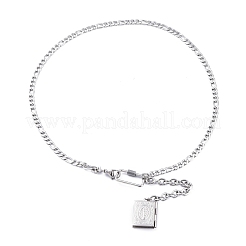 Non-Tarnish 304 Stainless Steel Diffuser Locket Pendant Necklaces&nbsp;NJEW-M181-32P