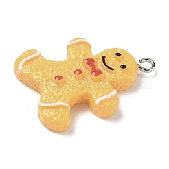 Christmas Theme Opaque Resin Pendants&nbsp;RESI-I344-04P-02
