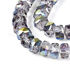 Electroplate Transparent Glass Beads Strands&nbsp;EGLA-N022-05B-C13