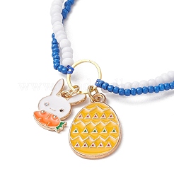 Easter Glass Seed Beads Braided Bead Bracelets&nbsp;BJEW-MZ00150-02