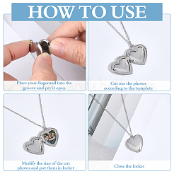24Pcs 2 Styles 316 Stainless Steel & 304 Stainless Steel Blank Stamping Tag Locket Pendants&nbsp;STAS-ME0003-37