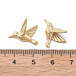304ステンレスペンダント  鳥のチャーム  イオンプレーティング（ip）  18KGP本金メッキ  12x16.5x4.5mm  穴：1.5mm&nbsp;STAS-Z121-11G