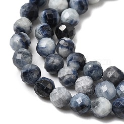 Natural Sapphire Beads Strands&nbsp;G-G343-B05-4mm
