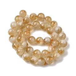 Heated Natural Citrine Beads Strands&nbsp;G-D323-A01-10mm-A