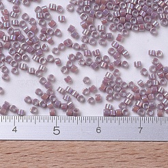 MIYUKIデリカビーズ小  シリンダー  日本製シードビーズ  15/0  （dbs0158)不透明な藤色のab  1.1x1.3mm  穴：0.7mm  約35000個/袋  100 G /袋&nbsp;SEED-J020-DBS0158