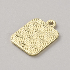 合金ペンダント  エナメル  ゴールドカラー  長方形  ハート  20x14x1.5mm  穴：1.6mm&nbsp;FIND-CJC0011-32D-G