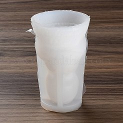 ハロウィーンの頭蓋骨とカボチャ DIY シリコン ディスプレイ 像 型  肖像彫刻樹脂鋳造鋳型  粘土工芸の金型ツール  ホワイト  105x70mm&nbsp;LS-SIMO-P007-A05