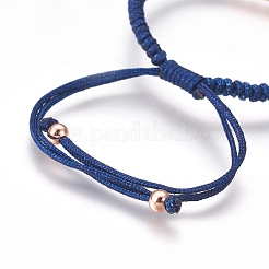 Nylon Cord Braided Bead Bracelets Making&nbsp;BJEW-F360-FRG04
