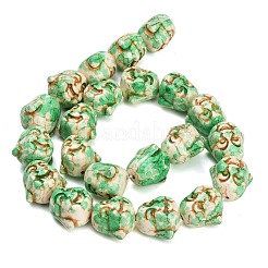 Buddhist Dyed Synthetic Turquoise Beads Strands&nbsp;GG-CBAAE19-01