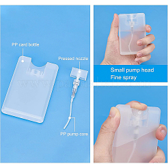 DIY 18セット3スタイルのプラスチックスプレーボトル  6個の2ml使い捨てティアドロップと1個のミニ透明ファンネルホッパー付き  ミックスカラー  ボトル：87x55.5x10.5mm  容量：20ミリリットル  18のセット/袋&nbsp;DIY-BC0004-98