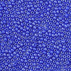 11/0 チェコ不透明ガラスシードビーズ  光沢のある  ラウンド  藤紫色  2.2x1.5mm  穴：0.7mm  約500 G /袋&nbsp;SEED-N004-003B-25