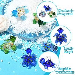 5Pcs 5 Colors Handmade Lampwork Pendants & Displays&nbsp;LAMP-CJ0002-26
