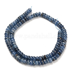 天然石カヤナイトビーズ連売り  ロンデル  6x2~2.5mm  穴：0.8mm  約146個/連  15.55インチ（39.5cm）&nbsp;G-H335-G01-6mm