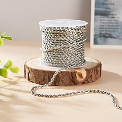 304 Stainless Steel Twist Rope Chains&nbsp;CHS-YS0001-08