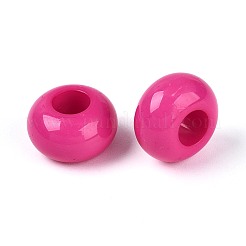 Opaque Acrylic European Large Hole Beads&nbsp;SACR-N019-03I