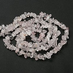Natural Rose Quartz Chip Beads Strands&nbsp;F007-02