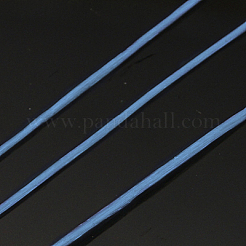フラット弾性クリスタルストリング  弾性ビーズ糸  ストレッチブレスレット作り用  コーンフラワーブルー  0.8mm&nbsp;EC-G002-0.8mm-02