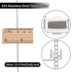 304 Stainless Steel Twisted Chains&nbsp;CHS-BBC0001-09