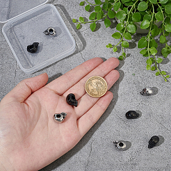 8Pcs 2 Colors Halloween 304 Stainless Steel European Beads&nbsp;STAS-OC0001-41