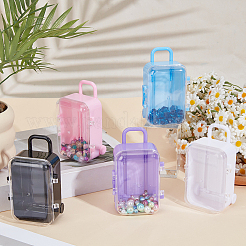 5Pcs 5 Colors Luggage Cases Plastic Candy Gift Storage Boxes&nbsp;CON-CN0001-21