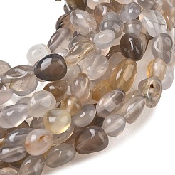 Natural Grey Agate Beads Strands&nbsp;G-C286-A22
