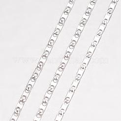 変色しない304ステンレススチールネックレス  アンカーチェーン  カニカン付き  ステンレス鋼色  19.69インチ（50cm）  1.7mm&nbsp;MAK-K062-11A-P
