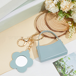 1Pc Portable Imitation Leather Bag Keychain&nbsp;AJEW-CL0001-64B