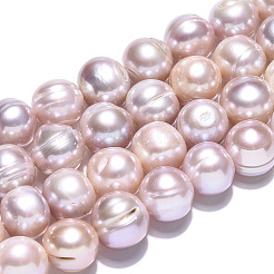 Natural Cultured Freshwater Pearl Beads Strands&nbsp;PEAR-N013-10B