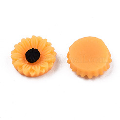 オペーク樹脂カボション  花  オレンジ  8.5x3mm&nbsp;CRES-S307-005A
