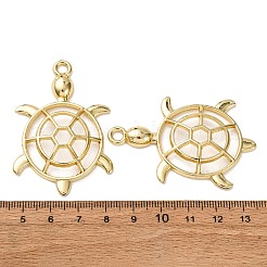 合金ビッグサイズペンダントトップ  カメ  ラックめっき  中空  ゴールドカラー  55.5x37x6mm  穴：3.5mm&nbsp;FIND-Z095-03G
