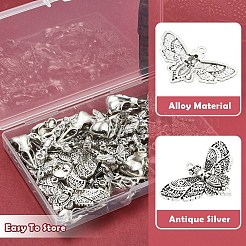 50Pcs 5 Styles Tibetan Style Alloy Pendants&nbsp;FIND-YW0012-58