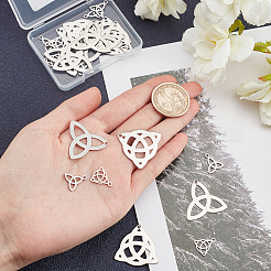 24Pcs 4 Style 304 Stainless Steel Pendants&nbsp;STAS-SC0003-59