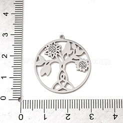 304 Stainless Steel Pendants&nbsp;STAS-F367-09P