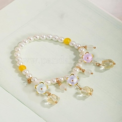 透明アクリルビーズキャップ 100 個  花  ミックスカラー  18x5mm  穴：2.8mm&nbsp;TACR-CJ0001-70B