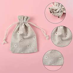 24Pcs 6 Colors Polycotton(Polyester Cotton) Packing Pouches Drawstring Bags&nbsp;ABAG-FS0001-12