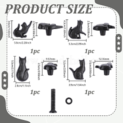 4Pcs 4 Styles Iron Drawer Cabinets Pull Handles&nbsp;FIND-GA0008-93