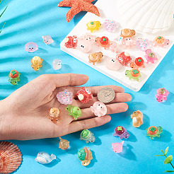 45Pcs 3 Styles Luminous Transparent Resin Marine Organism Ornaments&nbsp;DJEW-TA0001-23