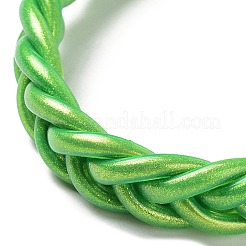 Sparkling Plastic Cord Braided Stretch Bracelets&nbsp;BJEW-R313-04D