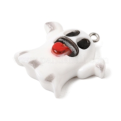 Halloween Printed Opaque Resin Pendants&nbsp;RE-CBAD0A2-07A-P
