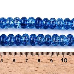 Baking Paint Transparent Glass Beads Strands&nbsp;DGLA-N005-12D