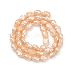 Natural Cultured Freshwater Pearl Beads Strands&nbsp;PEAR-P064-20H-02B